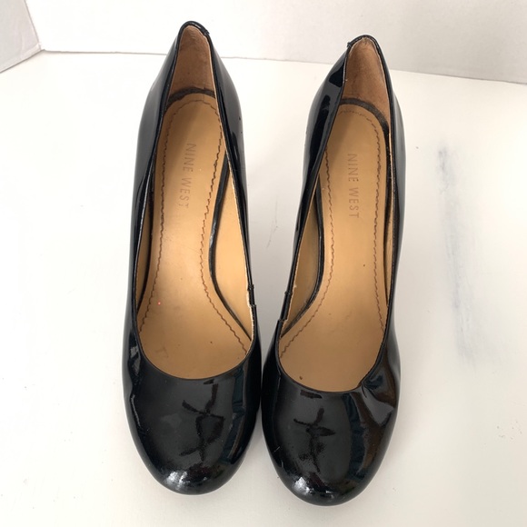 Nine West Women's Black Patent Leather Size 6.5 M - Picture 6 of 8